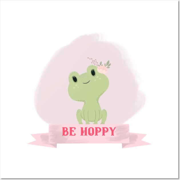 Be Hoppy Wall Art by Cranky Goat